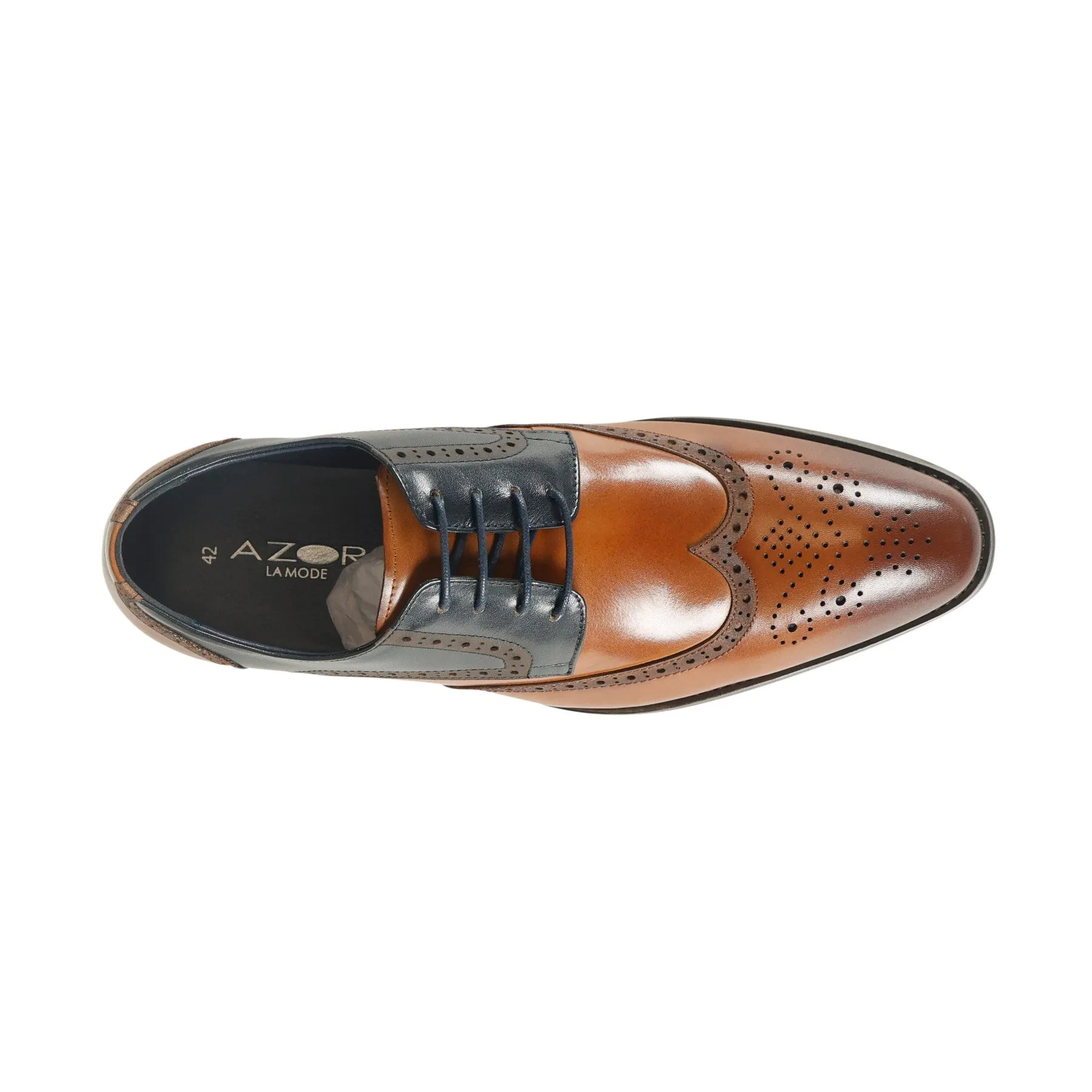 Azor La Moda Missori Brogue Tan