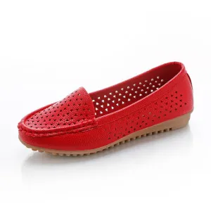 Ballet Flats Style Leather Shoes