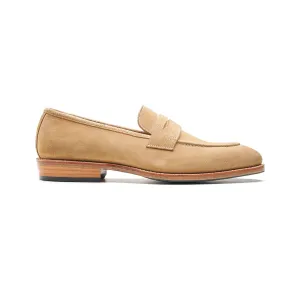 Denver, Penny Loafer - Castorino Suede Cashew | Hand Welted Classics Collection