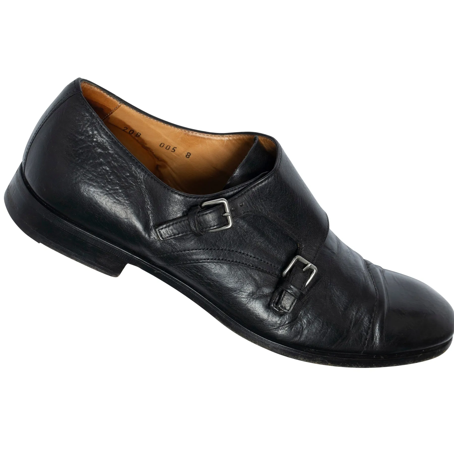 Early 2000s, Full-Grain Calf, Monk Straps, Low Vamp, Postmodern