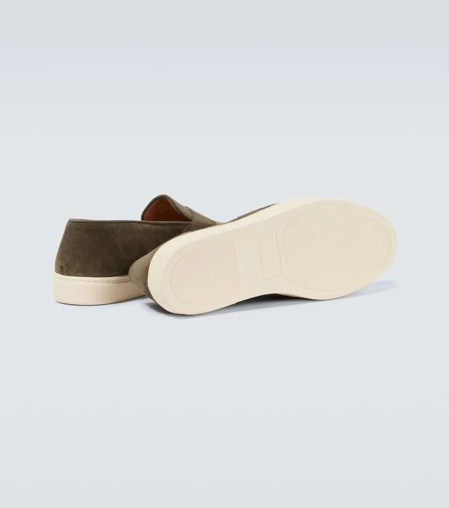 George Cleverley Joey II suede loafers
