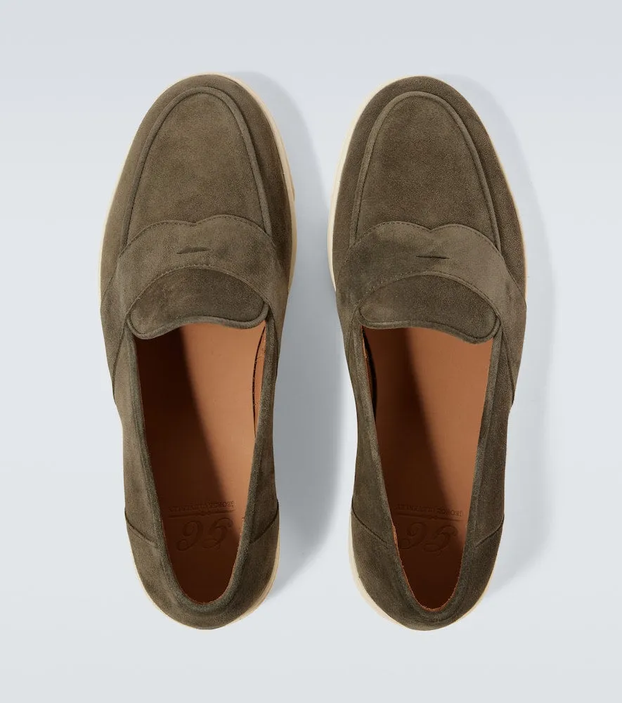 George Cleverley Joey II suede loafers