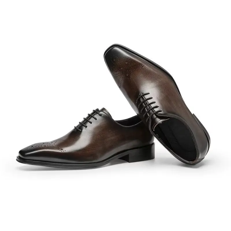 Luxury Cow Leather Elegance Oxford Shoes