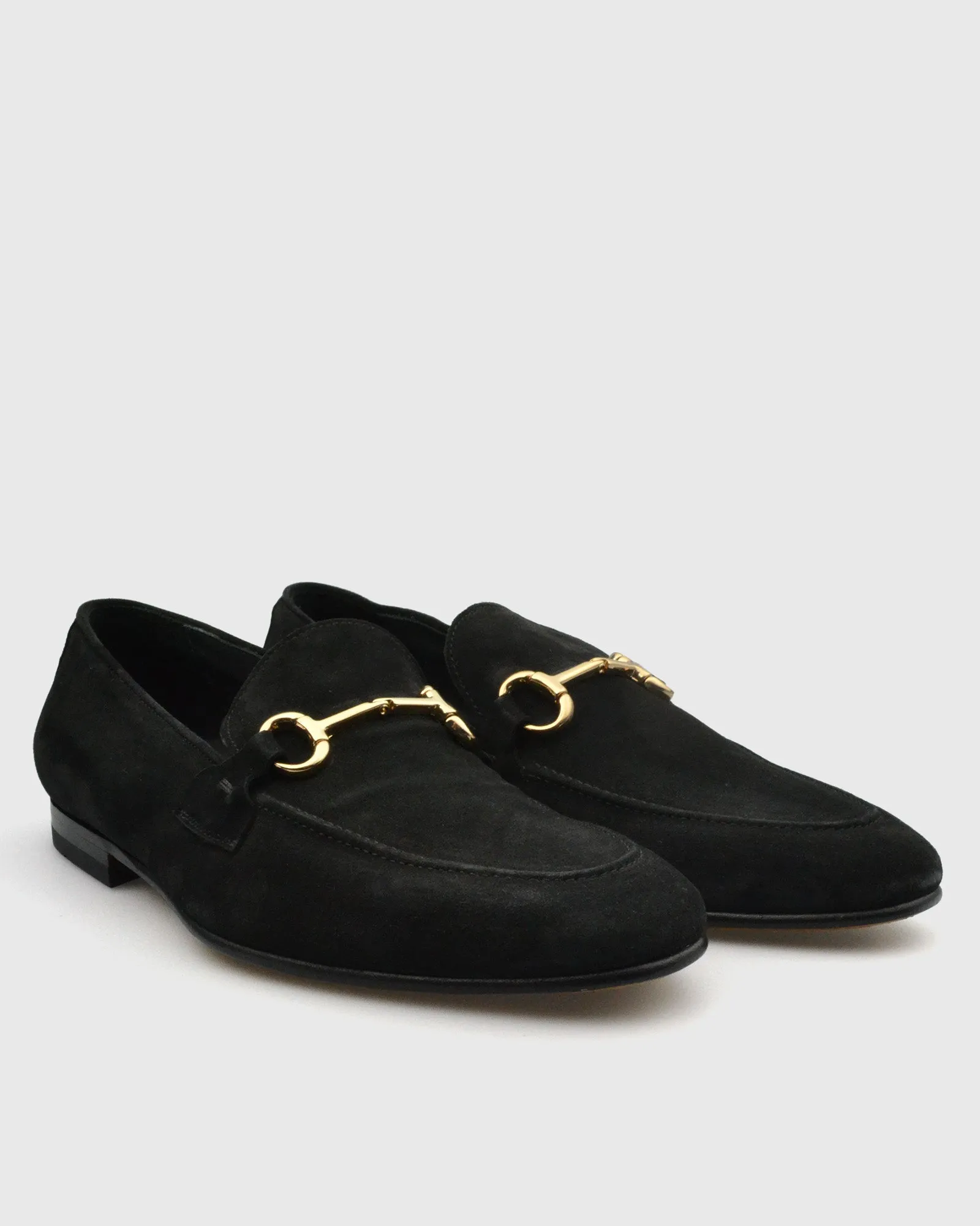 VINCENT & FRANKS S23VF-G SU BLACK SUEDE LOAFER