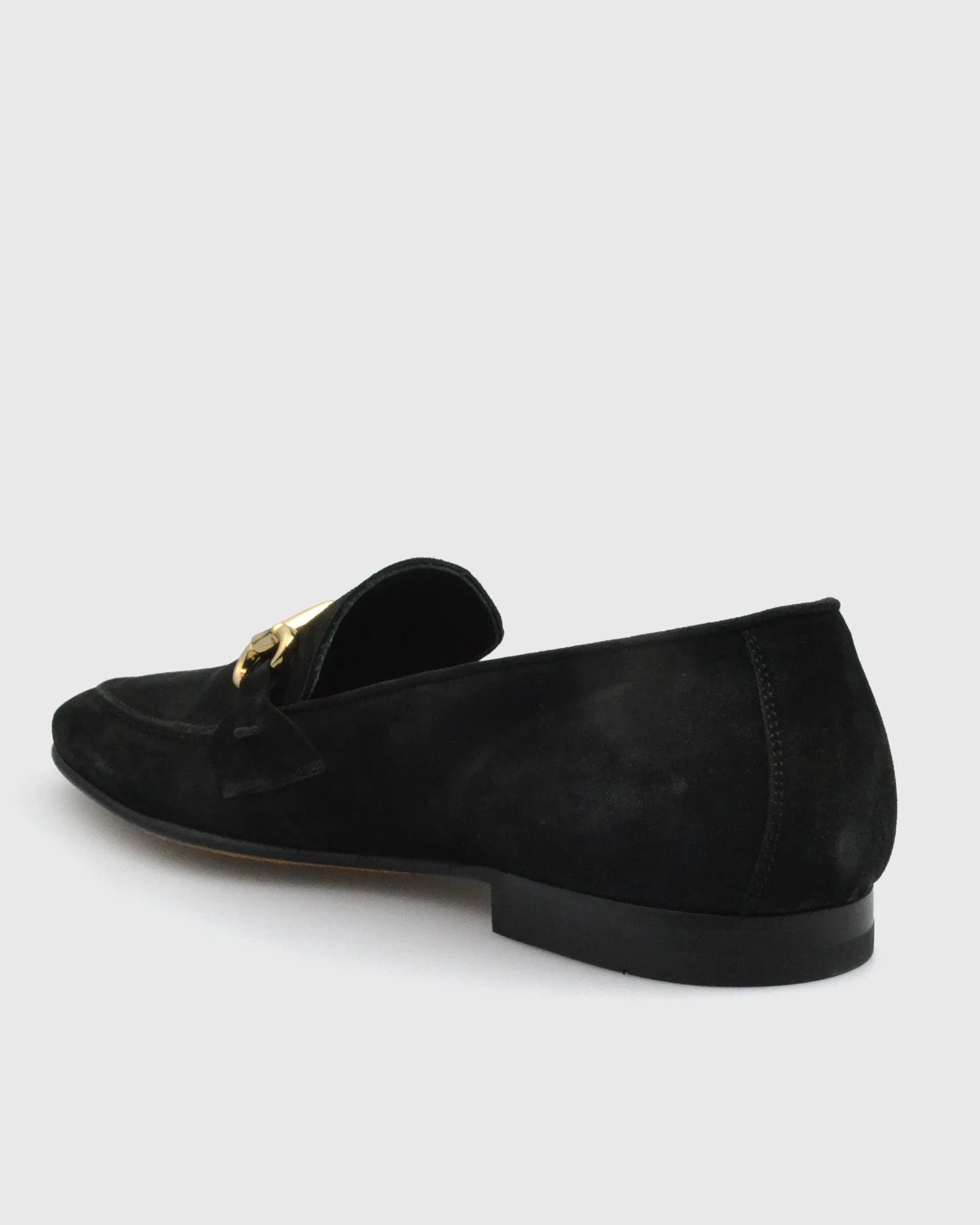 VINCENT & FRANKS S23VF-G SU BLACK SUEDE LOAFER